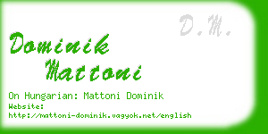dominik mattoni business card